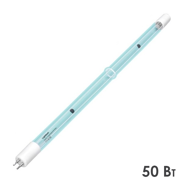 Лампа амальгамная LightBest GPHHA 512T5L/4P 50W 4P (G10q) 0,8А (Delta UV model E-10, DUV70-18410)