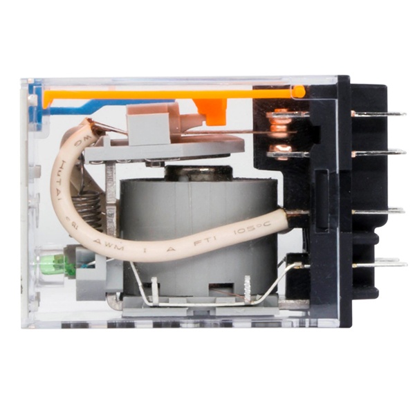 Реле миниатюрное DKC 6А 4CO AgSnO2 220В DC тест, светодиод, защитный диод IP50