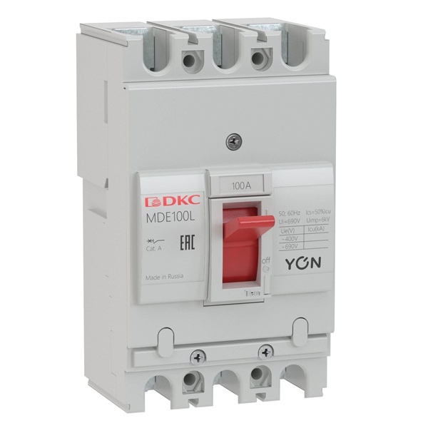 Выключатель автоматический DKC YON MDE100L 3P 50А 10kA