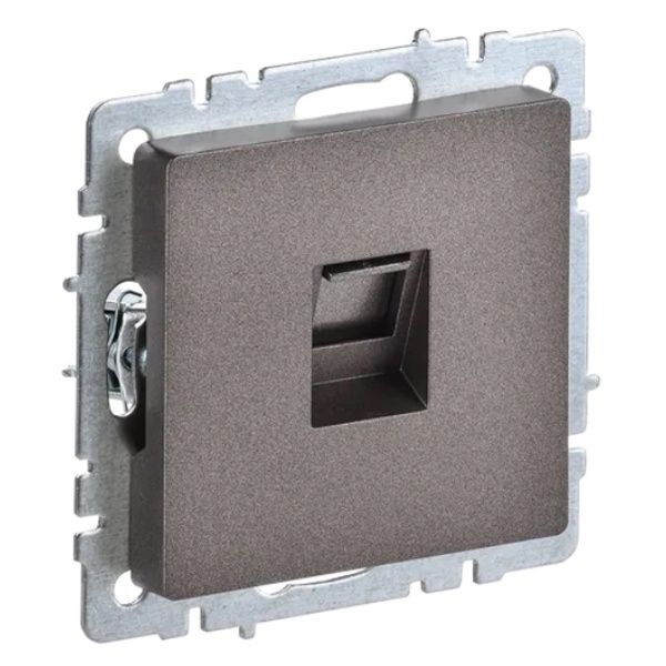 Розетка компьютерная ИЭК BRITE RJ45 кат.6 бронза (РК11-БрТБ)