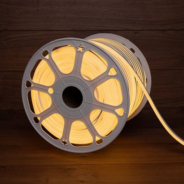 Гибкий неон Neon-Night LED SMD 8х16 мм, теплый белый, 120 LED/м, бухта 100 м