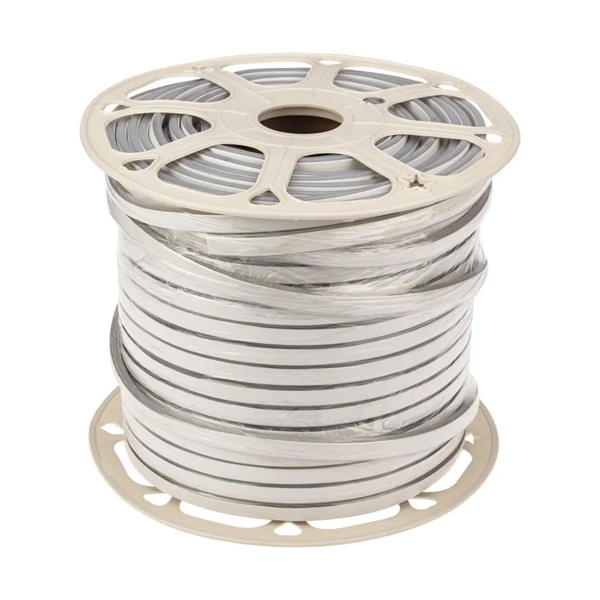 Гибкий неон LED SMD 8х16 мм, двухсторонний, желтый, 120 LED/м, бухта 100 м (с комплектом подключения