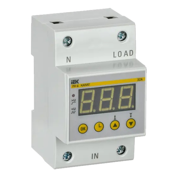 Реле напряжения ИЭК РН-д однофазное 54мм (3м) 32А