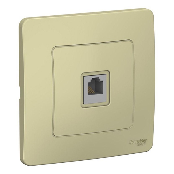 Розетка телефонная SE Blanca RJ11 с/у бежевый