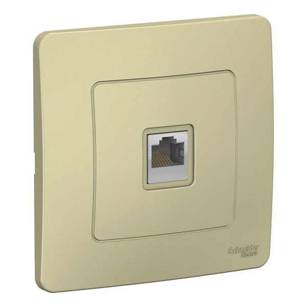 Розетка компьютерная SE Blanca RJ45, категория 5E с/у бежевый