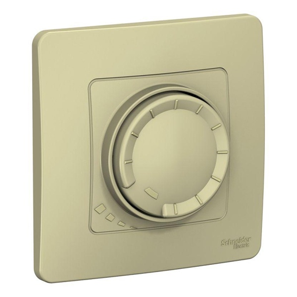 Светорегулятор SE Blanca (диммер) поворотно-нажимной универсальный, 400Вт с/у бежевый
