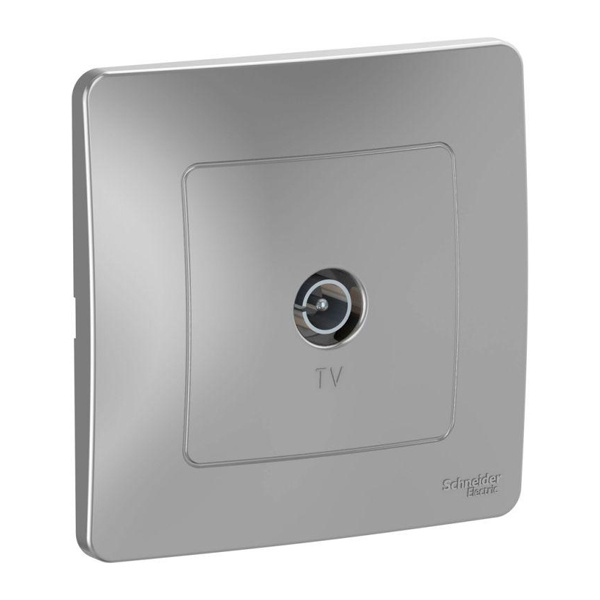Розетка TV SE Blanca с/у алюминий