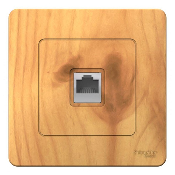 Розетка телефонная SE Blanca RJ11 с/у ясень