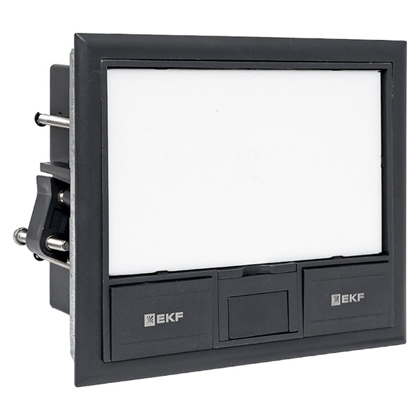 Лючок напольный EKF C-Line 8 под 4 механизма 45х45 (8 модулей) IP30 серый