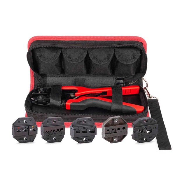 Набор КВТ СТВ+5 в сумке QUICK PRO пресс-клещи Кримпер с пятью матрицами 0,25-25 мм2