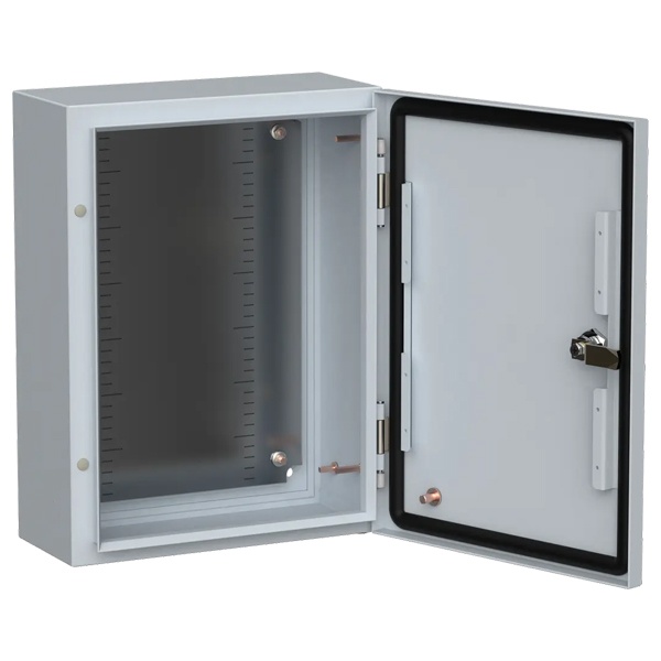 Щит металлический влагозащищенный ИЭК TITAN5 ЩМП 400х300х150мм с монтажной платой УХЛ1 IP66 серый