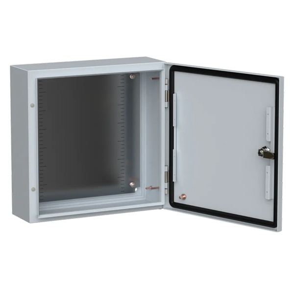 Щит металлический влагозащищенный ИЭК TITAN5 ЩМП 400х400х150мм с монтажной платой УХЛ1 IP66 серый