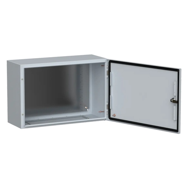 Щит металлический влагозащищенный ИЭК TITAN5 ЩМП 400х600х250мм с монтажной платой УХЛ1 IP66 серый