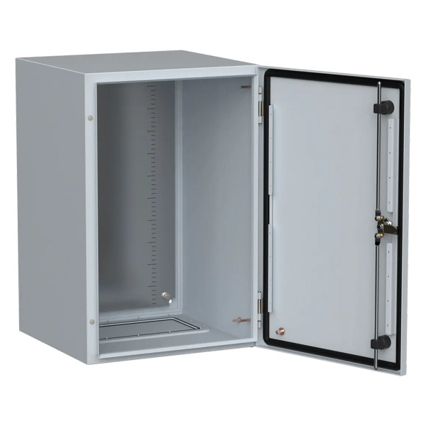 Щит металлический влагозащищенный ИЭК TITAN5 ЩМП 600х400х400мм с монтажной платой УХЛ1 IP66 серый