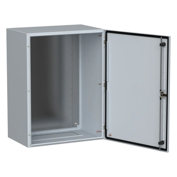 Щит металлический влагозащищенный ИЭК TITAN5 ЩМП 800х600х400мм с монтажной платой УХЛ1 IP66 серый