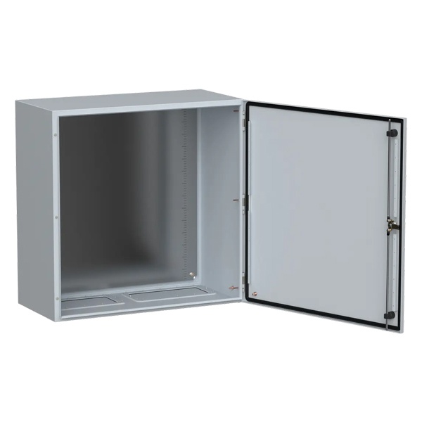 Щит металлический влагозащищенный ИЭК TITAN5 ЩМП 800х800х400мм с монтажной платой УХЛ1 IP66 серый