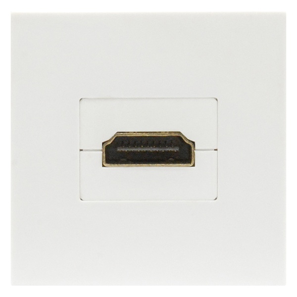 Розетка Donel HDMI 2модуля 45х45мм белый