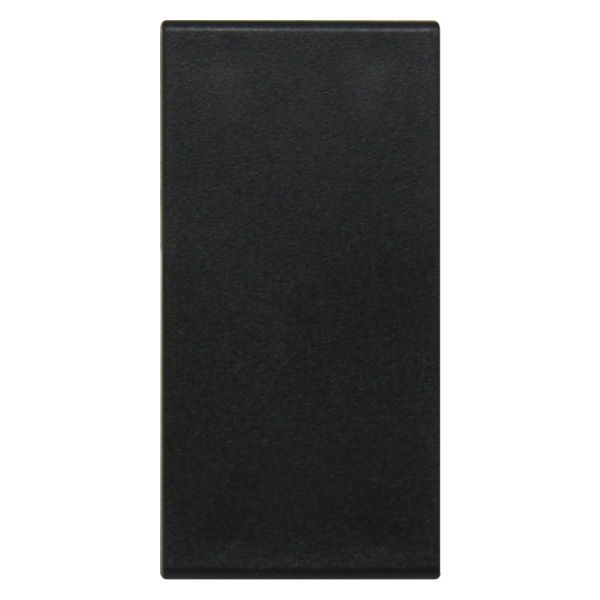 Заглушка Donel 1 модуль 22.5х45мм матовый черный