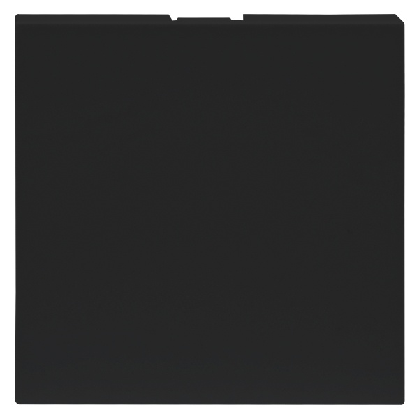 Заглушка Donel 2 модуля 45х45мм матовый черный