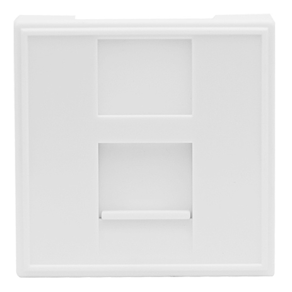 Розетка Donel DEC RJ45 UTP кат.5e 2 модуля 45х45мм белый