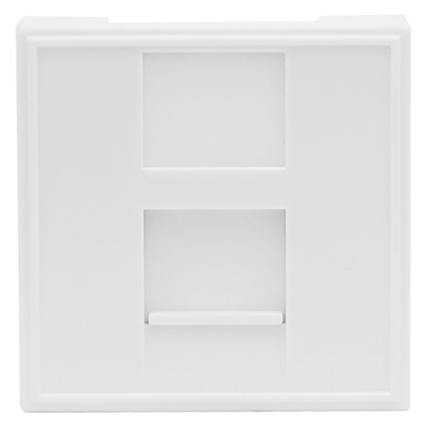Розетка Donel DEC RJ45 UTP кат.6 2 модуля 45х45мм белый