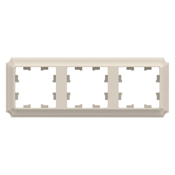 Рамка SE AtlasDesign Antique 3 поста, бежевый