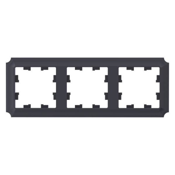 Рамка SE AtlasDesign Antique 3 поста, карбон