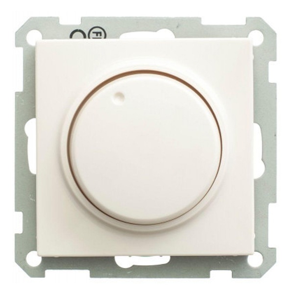 Светорегулятор SE W59 (диммер) поворотный 60 - 400Вт для ламп накаливания механизм, слоновая кость (бежевый)