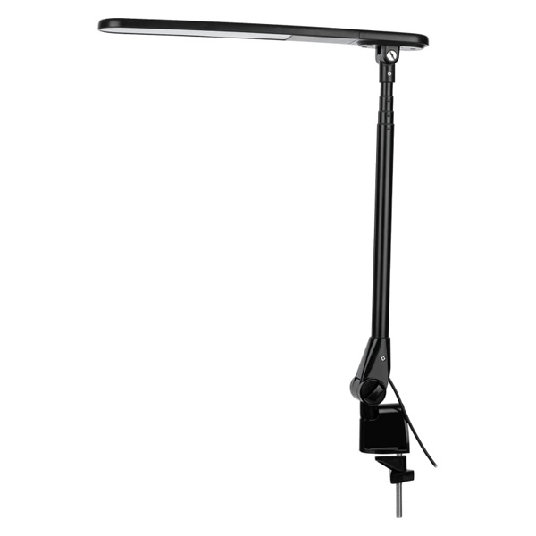 Светильник светодиодный на струбцине TDM СН-10 8W 2700-6500K телескопический DIM, USB черный