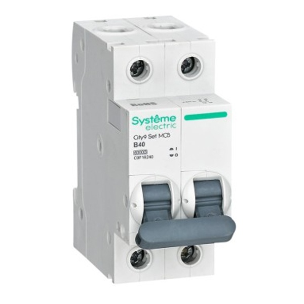 Автоматический выключатель SE City9 Set 40А В 2П 6кА (автомат электрический)