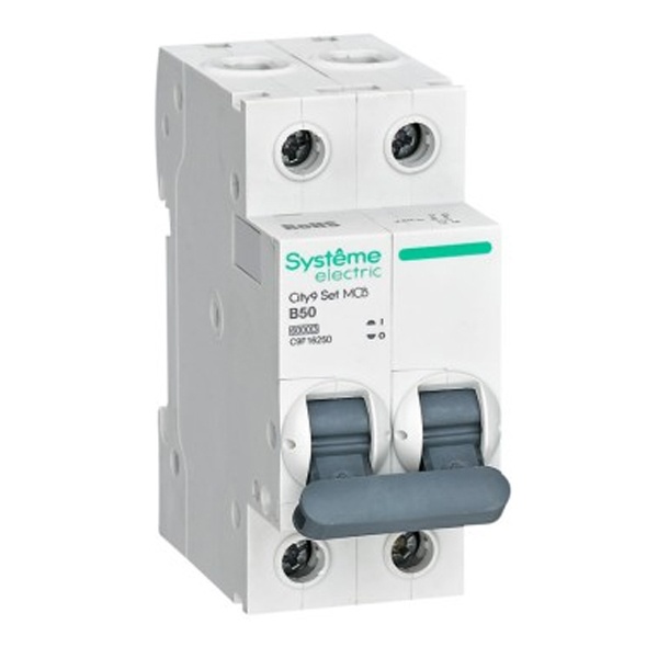 Автоматический выключатель SE City9 Set 50А В 2П 6кА (автомат электрический)