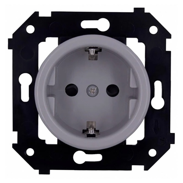 Механизм розетка с/з Bironi Шедель (скрытый монтаж), титан