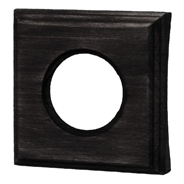 Рамка 1-я диаметр бревна 200мм скрытый монтаж Bironi Шедель, дерево угольно-черный квадрат