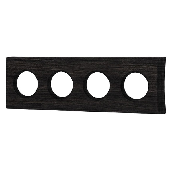 Рамка 4-я диаметр бревна 220мм скрытый монтаж Bironi Шедель, дерево угольно-черный квадрат