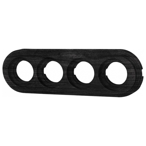 Рамка 4-я под диаметр бревна 260мм Bironi Лизетта, дерево цвет угольно-черный