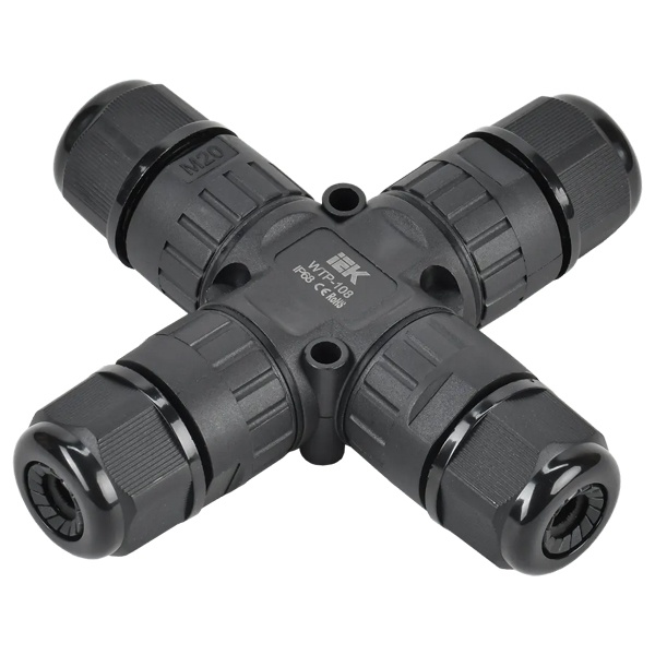 Коннектор кабельный ИЭК герметичный WTP-108 3 PIN IP68