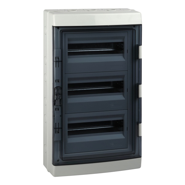 Щиток навесной влагозащищенный ЭРА КМПн-36 на 36(3x12) модулей с прозрачной дверкой IP65