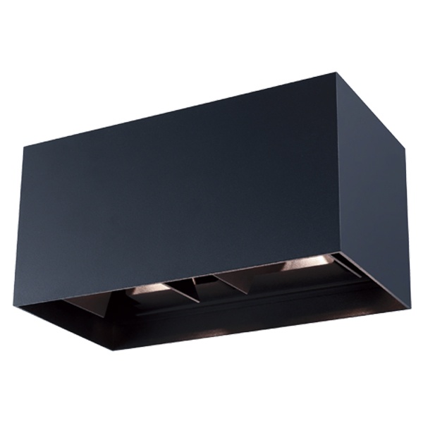 Светильник светодиодный уличный настенный FL-LED WallBeam-H-UD006-2 4x3W-UP/DN BK 0-120° 3000-6000K