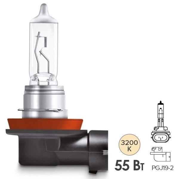 Лампа автомобильная LightBest H11 12V 55W PGJ19-2