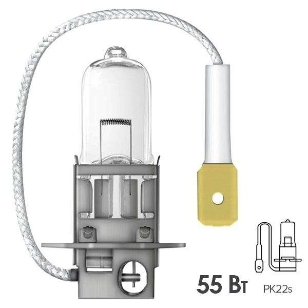 Лампа автомобильная LightBest H3 12V 55W Pk22s