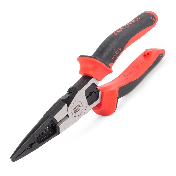 Длинногубцы КВТ многофункциональные диэлектрические Стандарт 200мм для работ до 1000 В