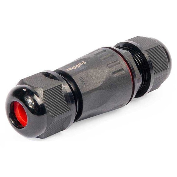 Коннектор Fortisflex водонепроницаемый кабельный I-образный FFC-22/4Р-IP68 черный