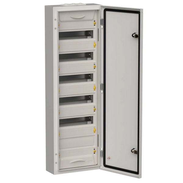 Корпус металлический навесной ИЭК TITAN 5 ЩРн-72 72(6х12) модуля одна дверь IP54 серый