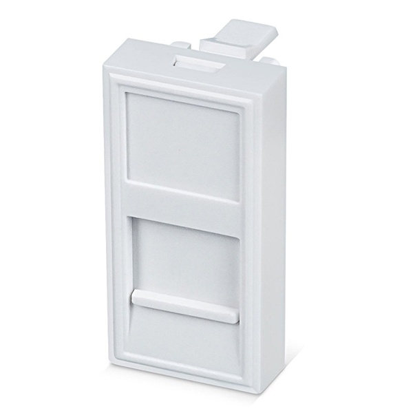 Лицевая панель SPL 45x22,5 мм для 1 разъема Keystone 1 модуль белый