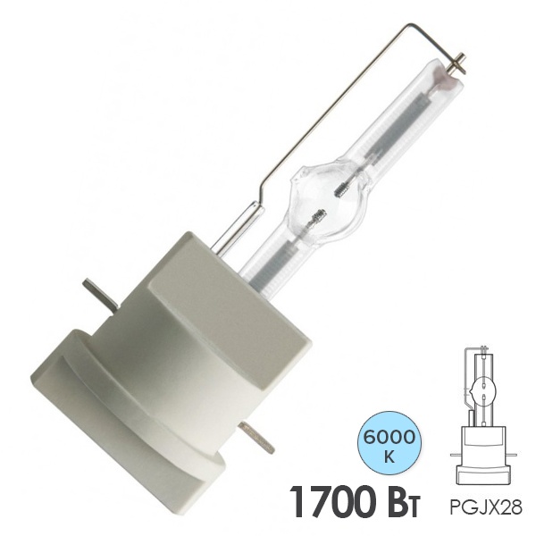 Лампа специальная газоразрядная Osram LOK-IT 1700W/PS Ra92 PGJX28 85V 135000Lm 6000K