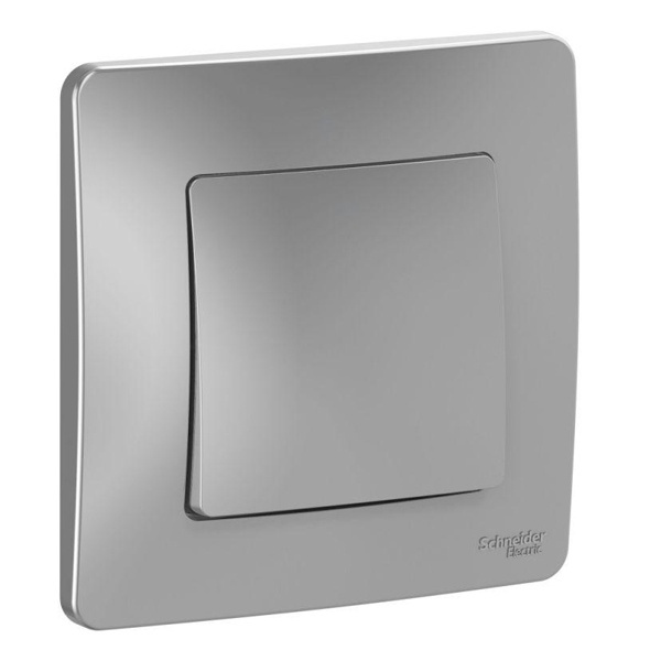 Переключатель 1-клавишный SE Blanca с/у IP44 10A 250В алюминий