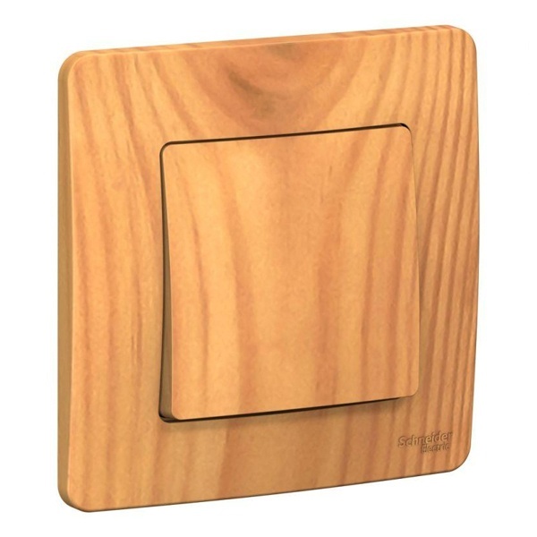 Переключатель 1-клавишный SE Blanca с/у IP44 10A 250В ясень