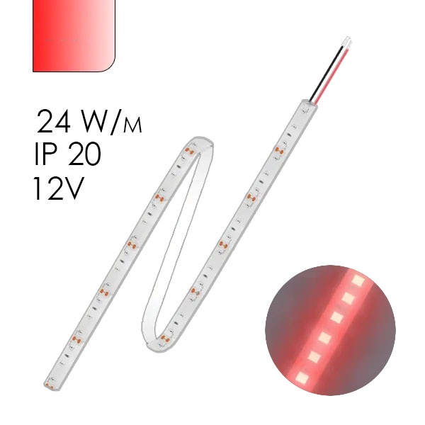 Светодиодная лента Foton FL-Strip 2835-S120-R 24W/m RED 12V IP20 красный 10x5m
