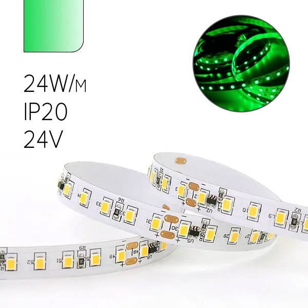 Светодиодная лента Foton FL-Strip 2835-S120-G 24W/m GREEN 24V IP20 зеленый 10x5m