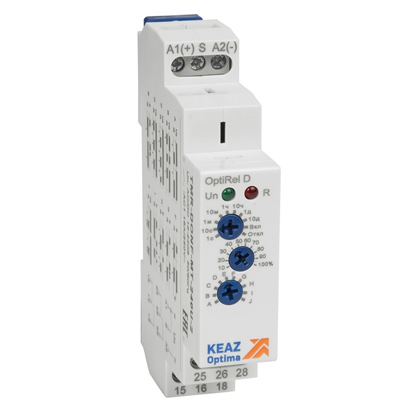 Реле времени КЭАЗ OptiRel D TMR-DONF-MT-240U-2 многофункциональное 16А 2СО 12-230АС/DC